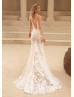Sexy V Neck Beaded Lace Tulle Elegant Wedding Dress Sexy V Neck Beaded Lace Tulle Elegant Wedding Dress